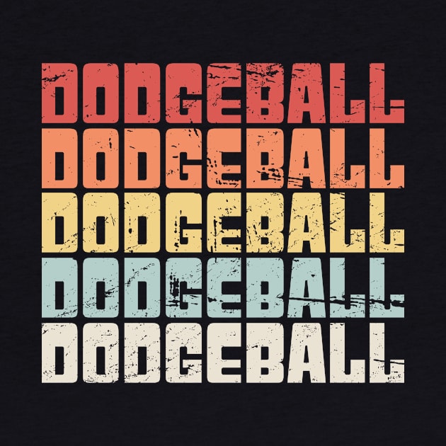 Retro Vintage DODGEBALL Text by MeatMan